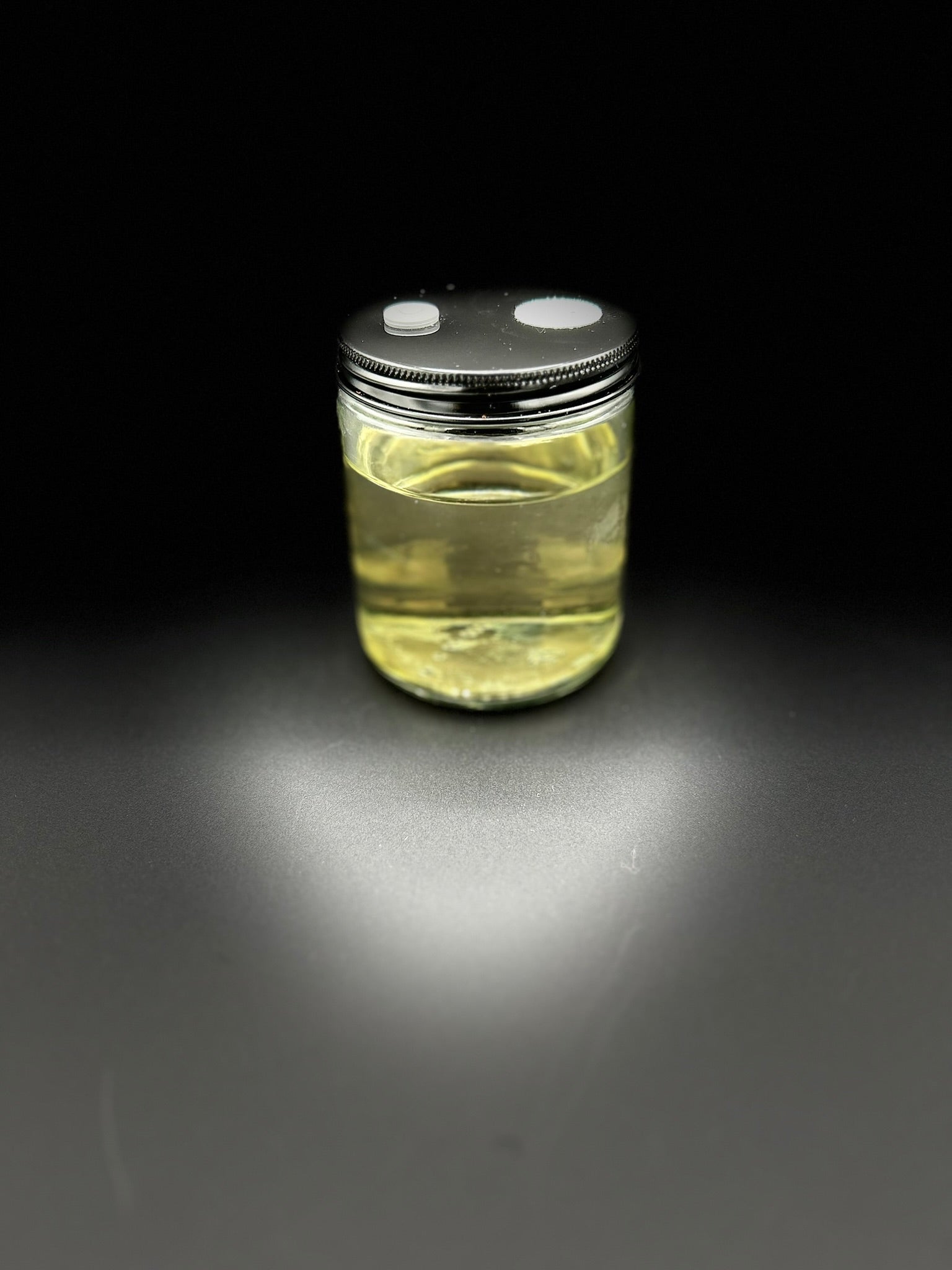 150 ml Sterile Liquid Culture Solution Jar | Injection Port + Filter Patch - Gnosis Labz