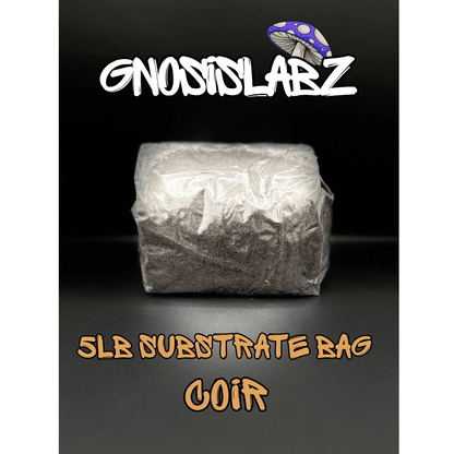 5lb Bag of Organic Coco Coir Substrate - Sterilized and Never Pasteurized for Best Quality! Ready to Spawn to Bulk! - Gnosis Labz Gnosis Labz