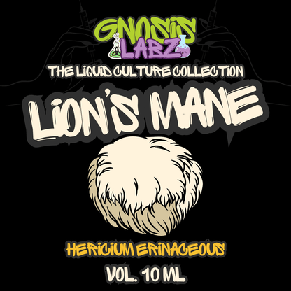 Lion's Mane Liquid Culture Syringe | 10 ml + 18g Sterile Needle - Gnosis Labz